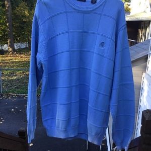 Men’s Izod Sweater XL Blue Made in Israel